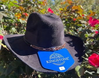 Kid’s Black Cowboy Hat. Suede Western Hat for Kids. Toddler Western Rodeo Hat. Baby Boy/Girls Cowboy Hat. Sombrero Vaquero De Nino.