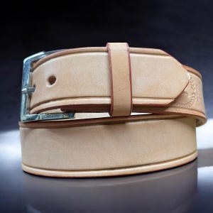 Solid Natural Brown Genuine Leather Belt. Plain Leather Belt for Men. Leather Belt for Men. Brown Leather Belt for Men. Cinto De Piel.