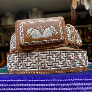 Men’s Embroidered Western Cowboy Belts. Men’s Genuine Leather Belt. Men’s Western Belt. Cinto Vaquero Para Hombre. Cinto Vaquero Piteado.