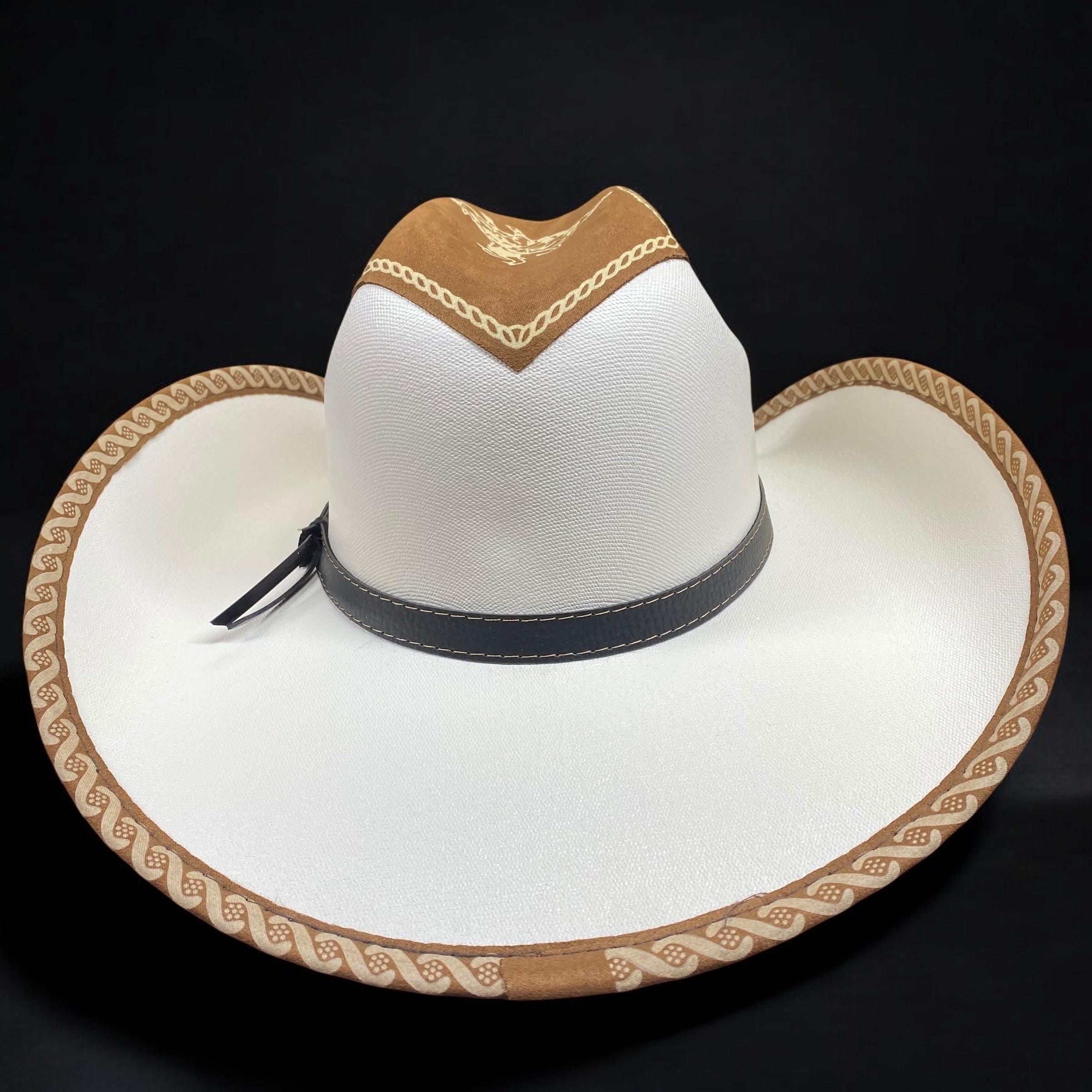 Set De Sombrero Vaquero Blanco 3 Piezas – Ideal Para Fiestas Temáticas, Rodeo Y Disfraces | Incluye Gafas Y Pañuelo