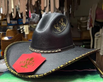 Custom Steampunk Stetson 4xBeaver Cowboy Hat Vintage John B. Stetson Co 4X Beaver Cowboy Hat, Size 7 - Etsy main image 3
