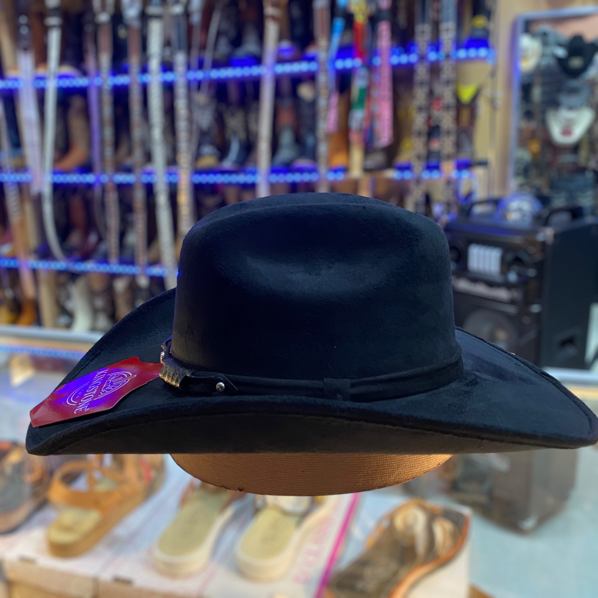 El General Suede Western Kids Hat Dark Brown 44246 main image 1