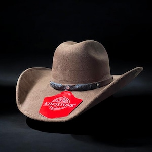 Brown Suede Cowboy Hat. Men’s Western Rodeo Hat. Suede Felt Hat for Men. Sombrero Vaquero De Hombre. Sombrero De Piel Gamuza.