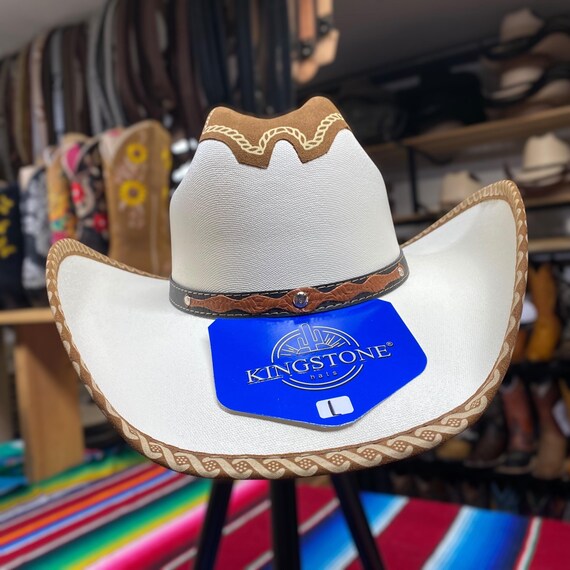 Straw Cowboy Hat with Rolled Brim & Bull Decoration Unisex Western Style Cowboy & Cowgirl Straw Hat with Bull Bead Band  main image 3