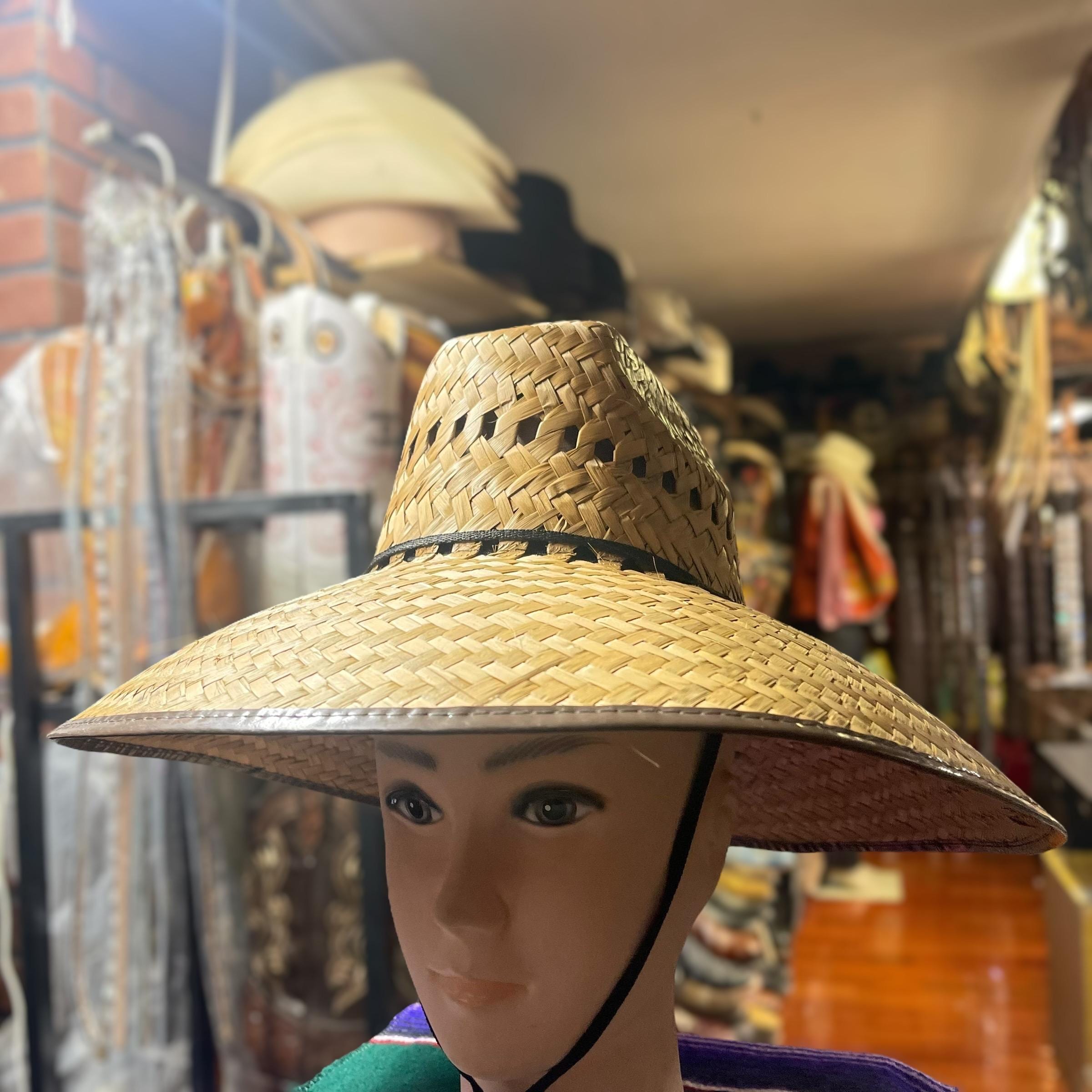 Woven Straw Sun Hat Wide Brim Tan Beach Garden Summer Open Weave Ventilated Hat Sara 4.5 main image 2
