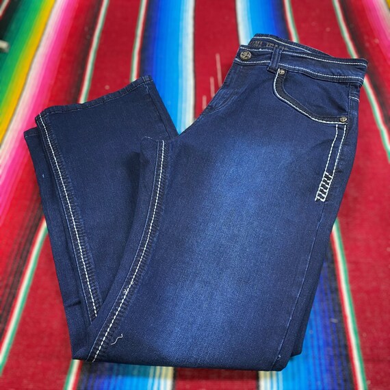 Mens Cowboy Boot Cut Jeans. Embroidered Denim Blue Jeans. Mens Straight Boot Cut. Pantalon Vaquero De Hombre. Pantalon Corte De Bota. Etsy UK