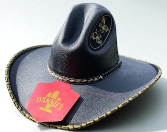 Cappello da sole a tesa larga in paglia da uomo. Cappello Western in Paglia a Tesa Larga da Uomo. Cappello da cowboy da uomo. Sombrero Vaquero Para Hombre De Palma. Sombrero De Sol.
