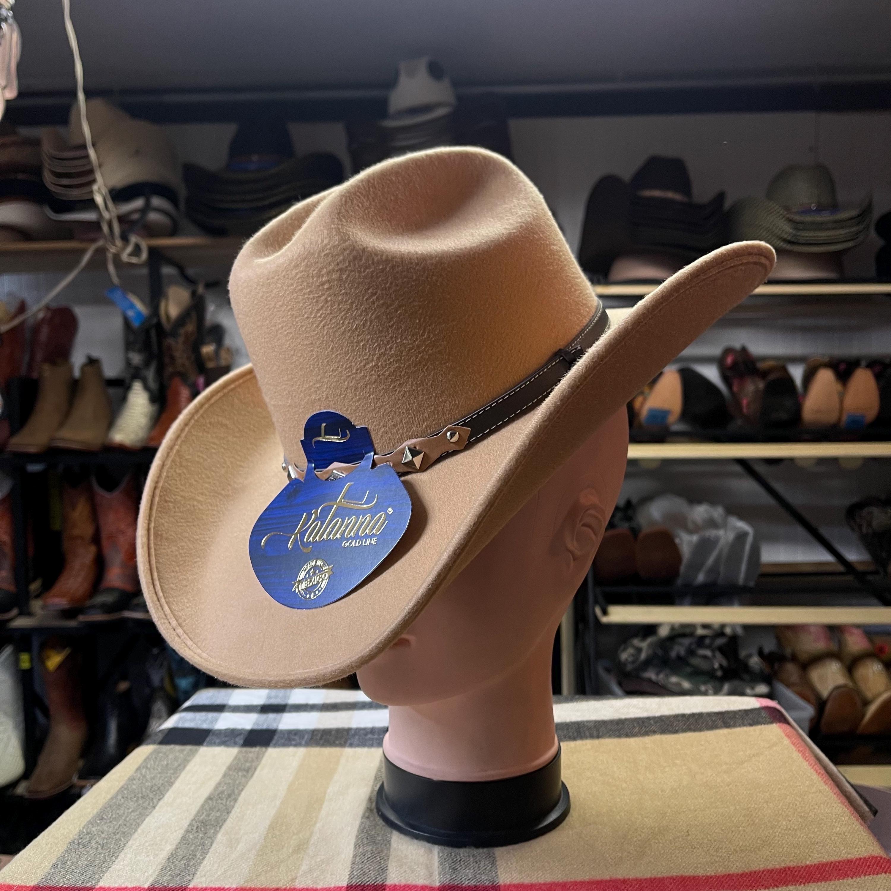 Light-brown Felt Cowboy Hat. Men display picture 1