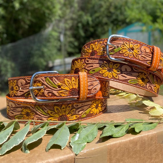 Colorful Patterned Belt with Gold Buckle Girl main image 3