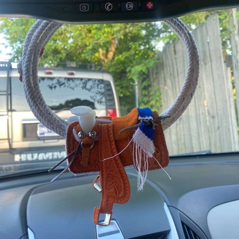 Rear View Mirror Decor. Rear Mirror Decoration. Western Style