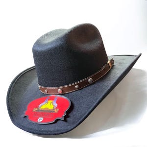 KIDS/ TODDLER Cowboy Hat. Black Felt Western Hat. Boys/ Girls Black Cowboy Hat. Sombrero Vaquero De Nino. Sombrero Pa Bebe.