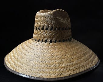 Palmenblatt Westernhut. Herren Stroh Outdoor Hut. Stroh Cowboyhut für Herren. Rodeo Farm Hut Eine Sombrero Vaquero De Hombre Halskette. Sombreor De Palma.