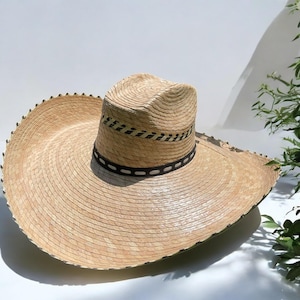 EXTRA Wide Sombrero Straw Hat. Summer Jumbo Sun Hat. Outdoor Fisherman Hat for Men. Sombrero Grande De Ranchero. Sombrero De Palma.