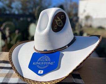 Cappello da cowboy a tesa larga da uomo. Cappello Western In Paglia Bianca. Cappello da equitazione Rodeo per uomo. Sombrero Vaquero De Hombre. Sombrero Con Horma Grande.