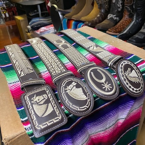 Embroidered Western Belts. Leather Cowboy Belts. Brown Genuine Leather Belt. Cowboy Accessories. Cinto Bordado De Hombre. Cinto Vaquero.