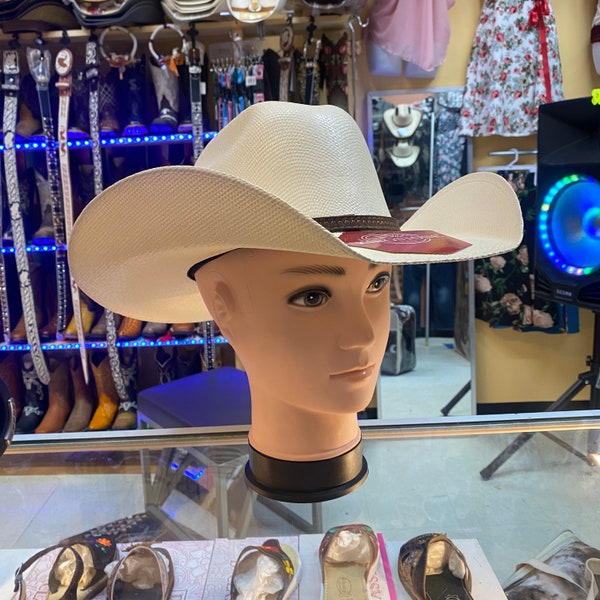 Men’s White Cowboy Western Hat. Men’s Rodeo Cowboy Hat. Men’s Bull Rider Cowboy Hat. Sombrero Vaquero De Hombre. Vaquero Hat for Men.