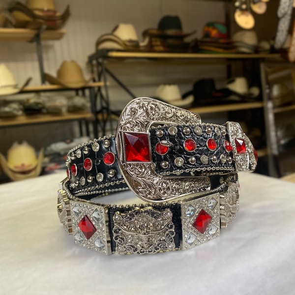 rhinestone belt mens designer