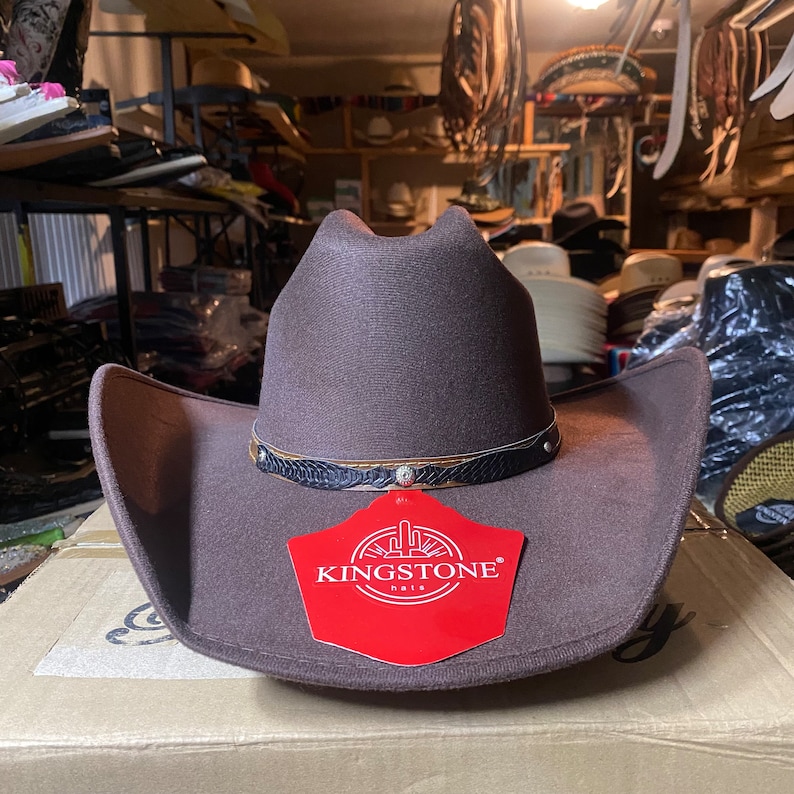 Frontier Trail Brown Felt Cowboy Hat