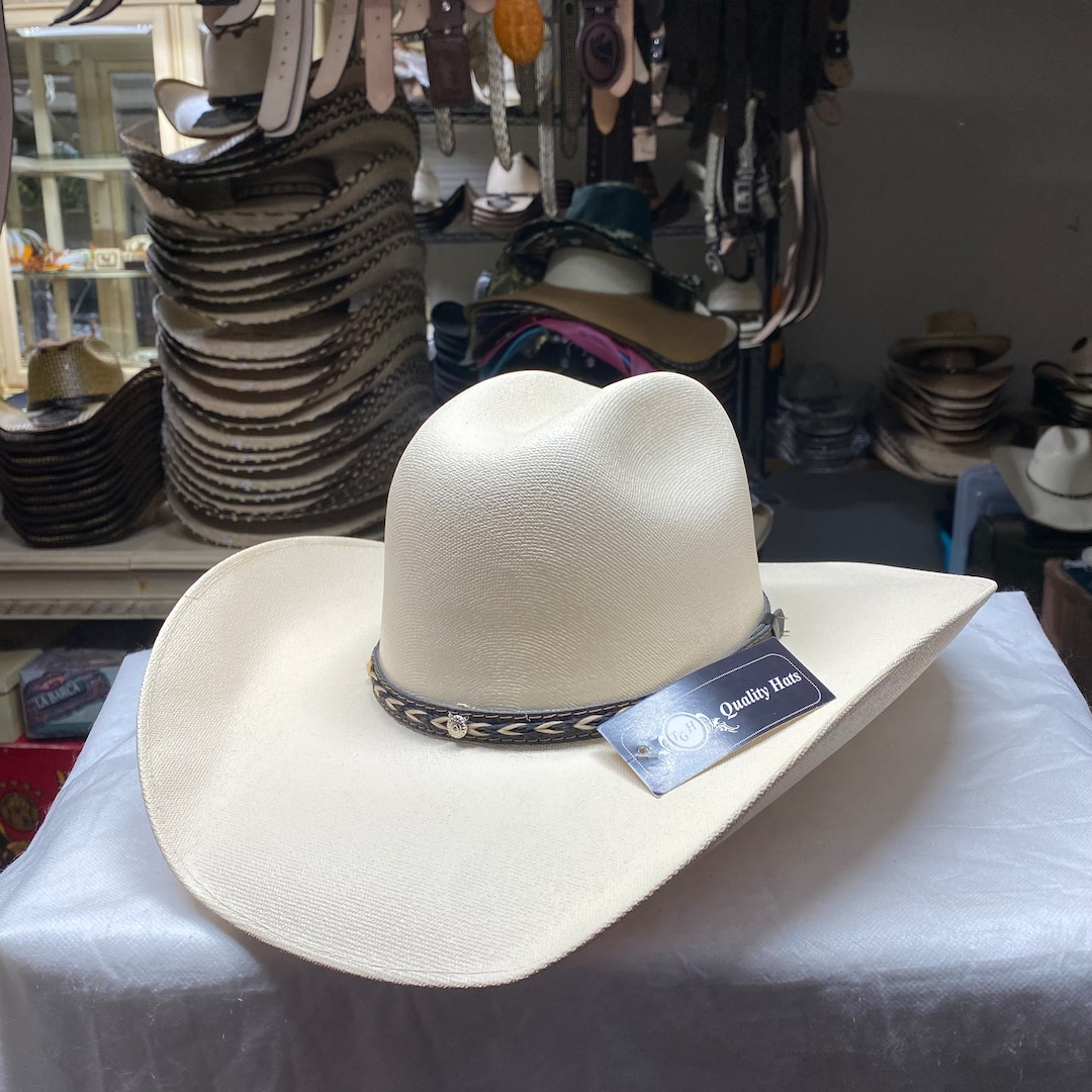 Mens Western Cowboy Hat. Mens Rodeo Cowboy Hat. Mens White Cowboy