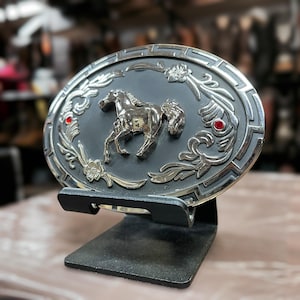 Universele roestvrijstalen westernriemen voor heren. Roestvrijstalen universele cowboy-bely-gesp voor heren. Hebilla de Vaquero. Hebilla universeel.