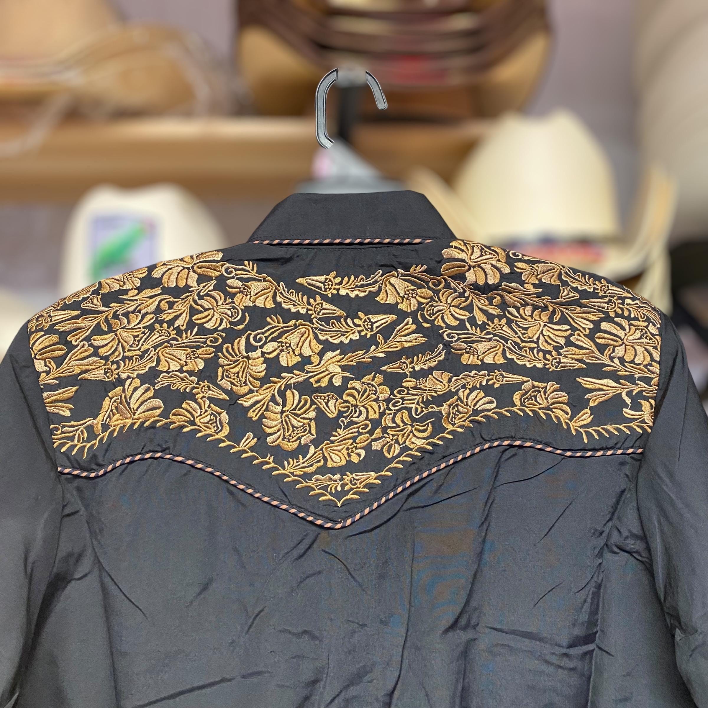 Vaquero BW (Red/Maroon) CUSTOM CASUAL DRESS SHIRT BY ART MANIFESTED 'CUT & SEW MADE TO ORDER'