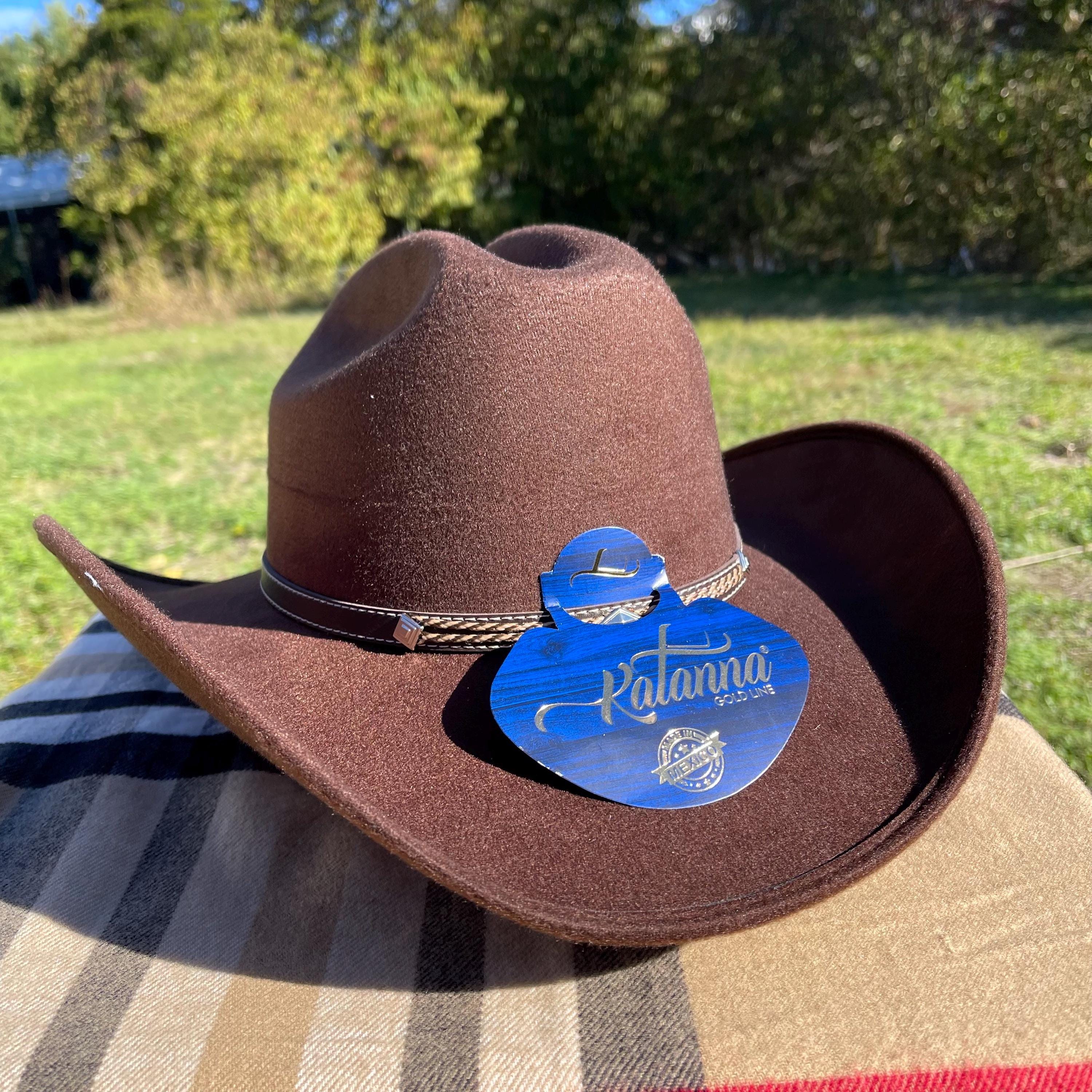 W WIDMANN MILANO Party Fashion - Cappello da cowboy in pelle scamosciata, ranger, sceriffo, cowgirl, western, carnevale