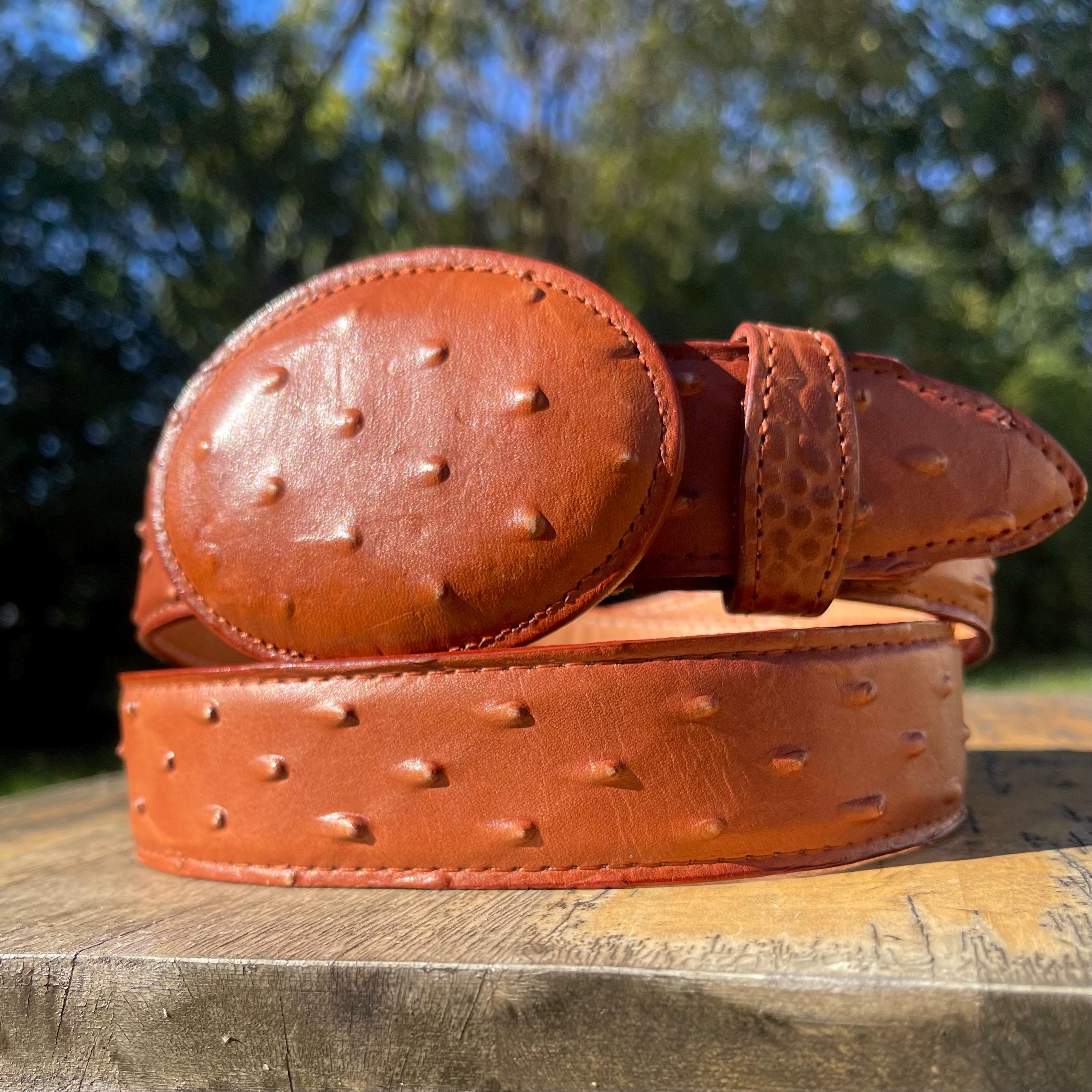 Ostrich Print Belt - Etsy display picture 2