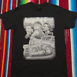 Life’s A Risk Black T-Shirt. Sangre Por Sangre Chicano Shirt. Chicano Cultire Shirt. Mexican Vatos Locos Forever Shirt. Camisa De Cholo.