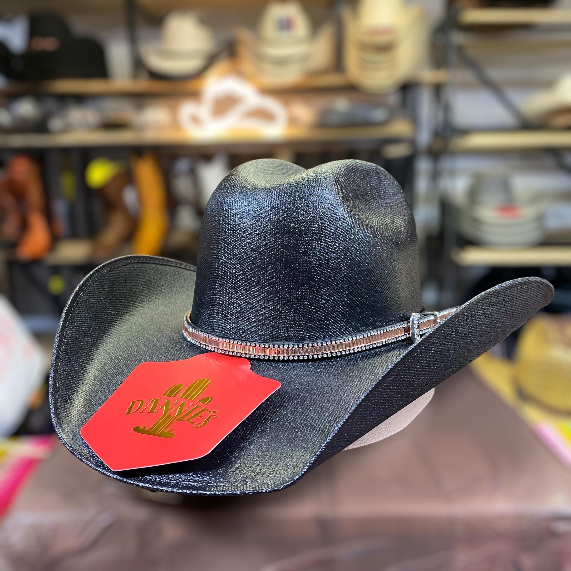 Rhinestone Cowboy Hat Band. Brown Universal Hat Band 