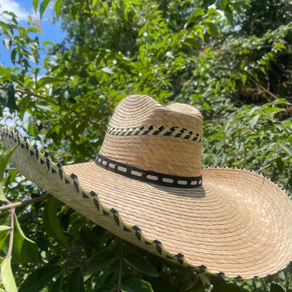 Extra Large Wide Brim Hat. Outdoor Straw Sun Hat. Farm Wide  display picture 1