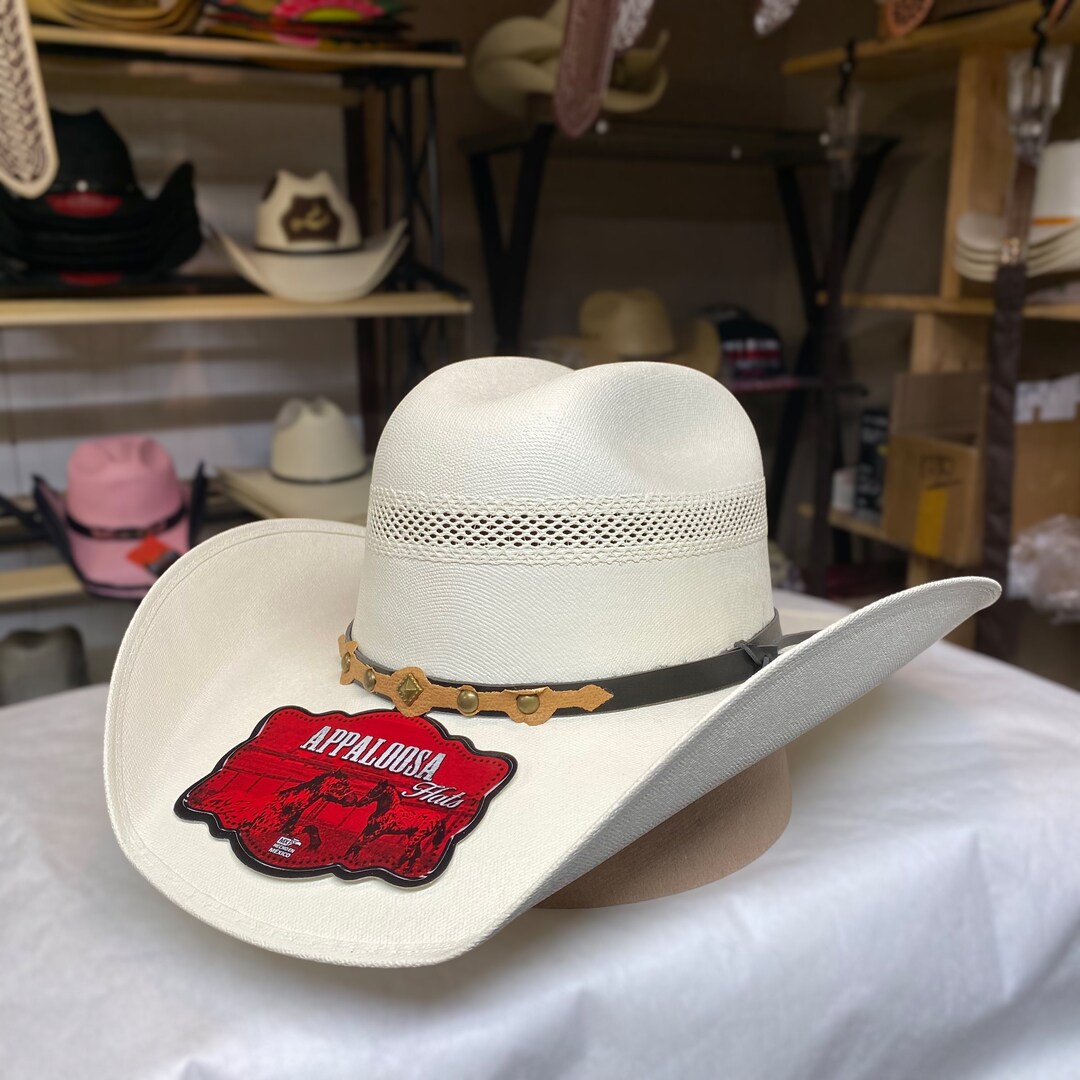Mens White Cowboy Western Hat. Mens Rodeo Cowboy Hat. Mens Cowboy