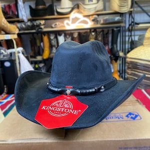 Kids Gender Neutral Cowboy Hat. Boys Cowboy Hat. Girls Cowgirl Hat. Toddler Western Hat. Black Suede Cowboy Hat. Sombrero Para Niño.