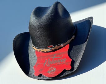 Kids/ Toddler Cowboy Hat. Black Cowboy Hat for Kids. Cowboy and Cowgirl Hat. Western Straw Hat. Sombrero Vaquero Para Niño.