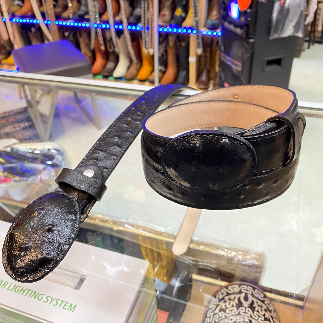 Kids Cowboy Belts With Ostrich Skin. Kids Cowboy Belts. Etsy