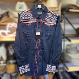 Men’s Embroidered Cowboy Shirt. Mexican Western Shirt for Men. Camisa Charra Bordado. Camisa Vaquero Para Hombre.