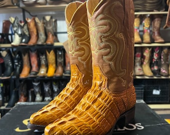 Stivali Lo Bianca II In Pelle Goffrata Stile Coccodrillo Di Colore Nero