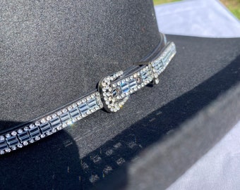 Universal Rhinestone Hat Band. Cowboy Hat Band. Cowgirl Hat  display picture 1