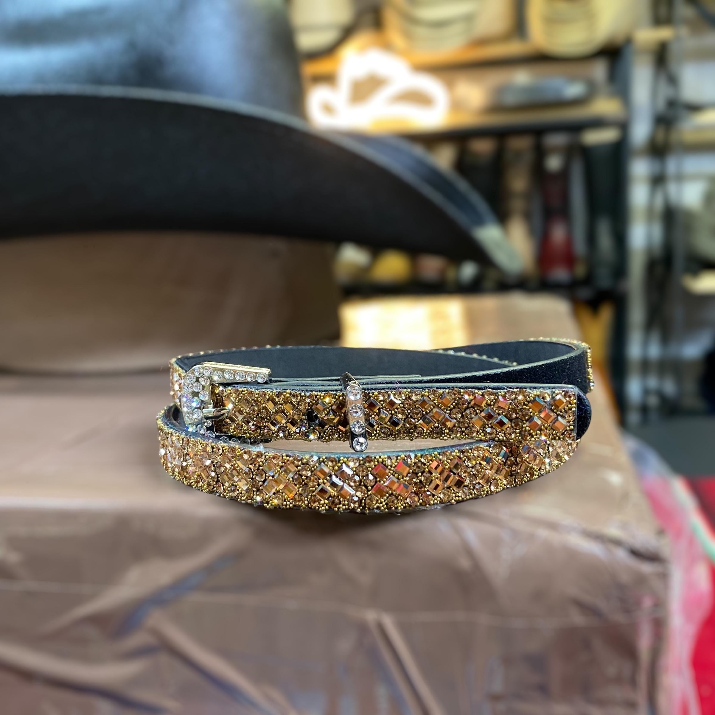 Universal Golden Hat Band. Fascia per cappello da cowboy western. Fascia in pelle per cappello da cowboy. Accessori per cappello da cowboy. Toquila Para Sombrero. - Italia