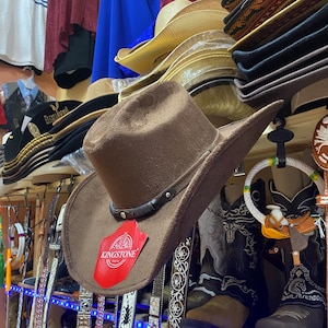 Men’s Brown Suede Cowboy Hat. Men’s Brown Western Cowboy Hat. Men’s Suede Western Cowboy Hat. Sombrero De Piel Gamuza. Sombrero Vaquero.