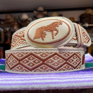 Mexican Embroidered Belt. Men’s Western Cowboy Belt. 1.5 Inch Genuine Leather Belt. Cinto Piteado Charro De Hombre. Cinto Bordado De Piel.