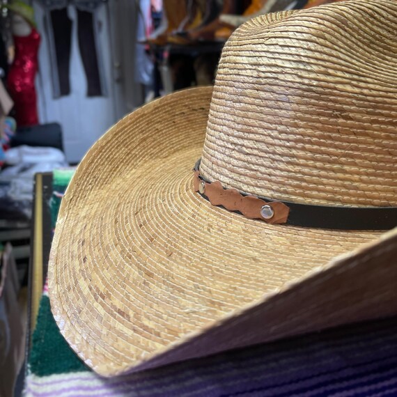 Rustic Straw Outdoor Hat. Summer Straw Sun Hat. Straw  display picture 1