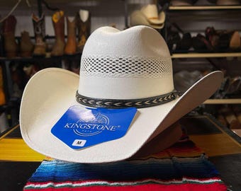 メキシコ製ヴィンテージメキシカン麦わら帽子、カラフルなバンドとリム 