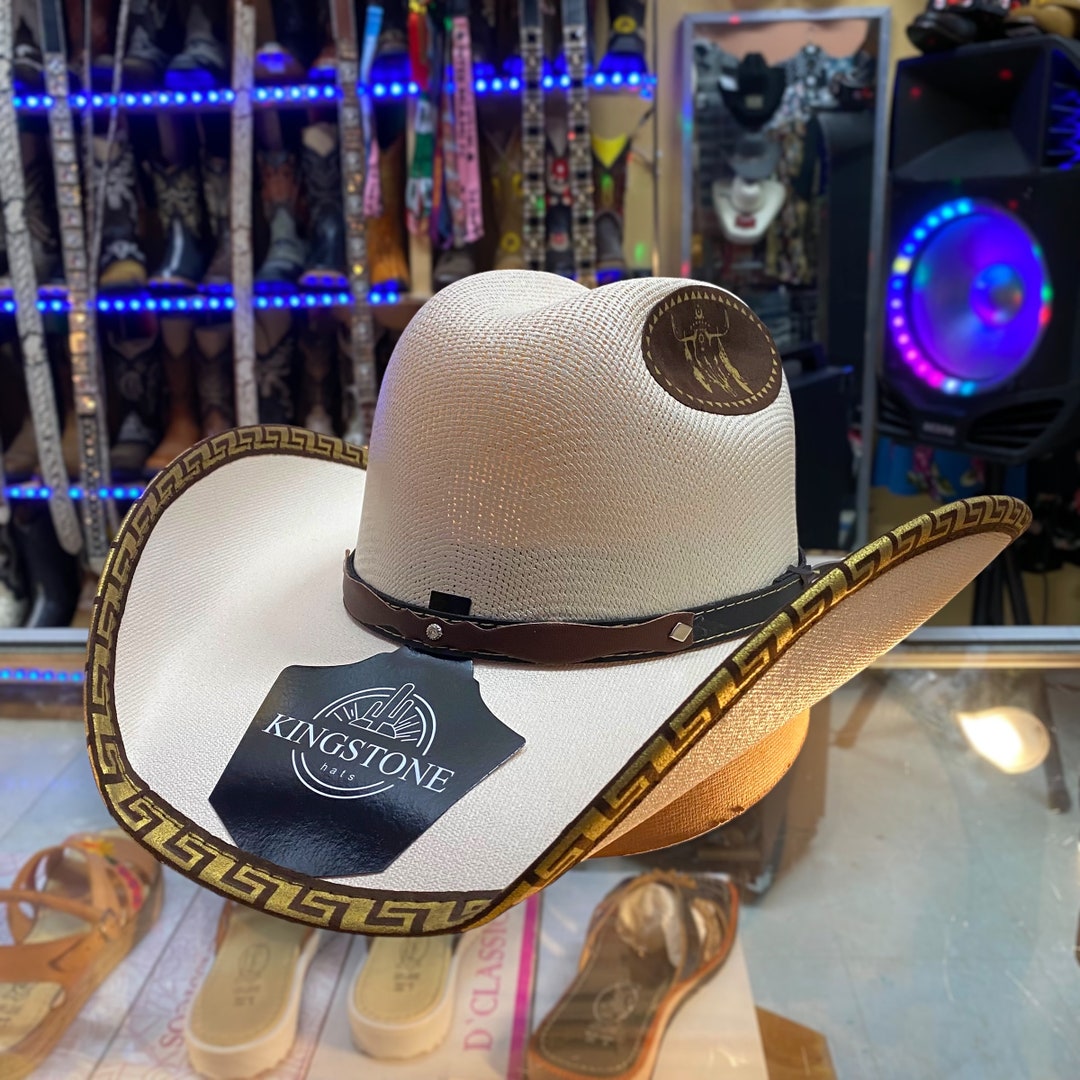 Mens Bull Rider Cowboy Hat. Mens Western Cowboy Hat. Mens Rodeo Cowboy