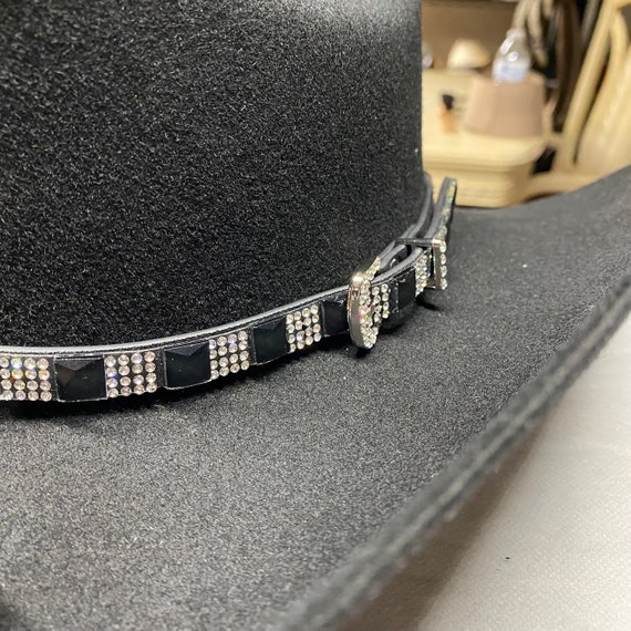 Black Cowboy Hat Band. Universal Cowboy Hat Band. Cowboy  display picture 2