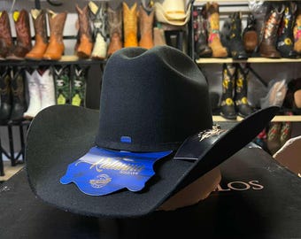 Vintage 1970's Black Resistol Las Vegas 4X Beaver Cowboy Western