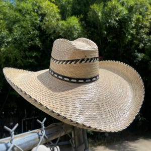 JUMBO Sombrero Straw Hat. Outdoor Straw Sun Hat. UV Protection Summer Hat. Beach and Fisherman Hat. Sombrero De Palma Grande.