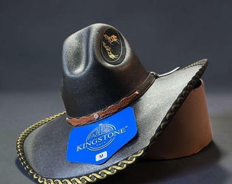 100% Wool Cattleman Ranch hat
Customizable
Branded 
Wild Lime flair! 
Adjustable il_fullxfull.7220633508_r3zl.jpg main image 3