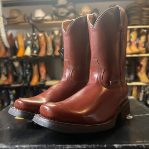 Men’s Western Cowboy Boots. Outdoor Hiking Boots for Men. Brown Leather Boots for Men. Botas Vaquero De Piel. Bota Vaquero De Hombre.