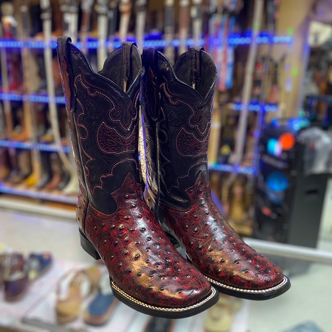 mens square toe boots