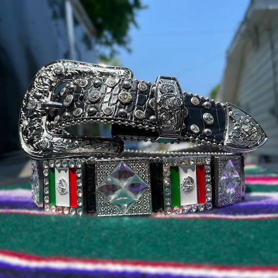 cowboy rhinestone belt